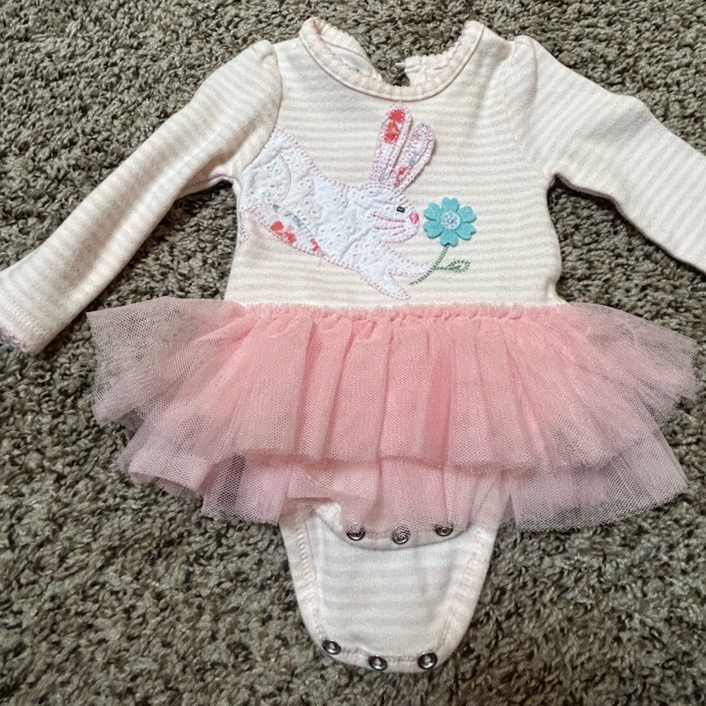 Mud Pie bunny tutu onesie